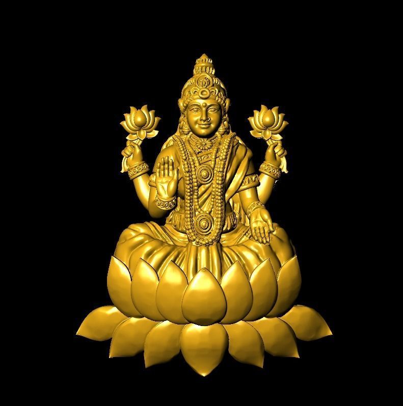 LAXMI  MODEL 3D print model_15