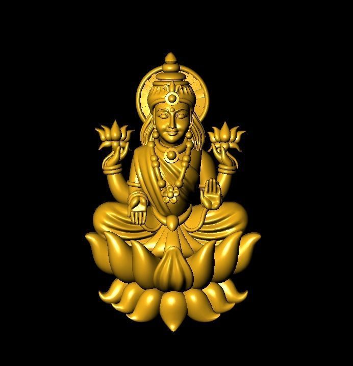 LAXMI  MODEL 3D print model_10