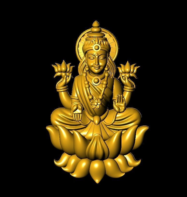 LAXMI  MODEL 3D print model_8