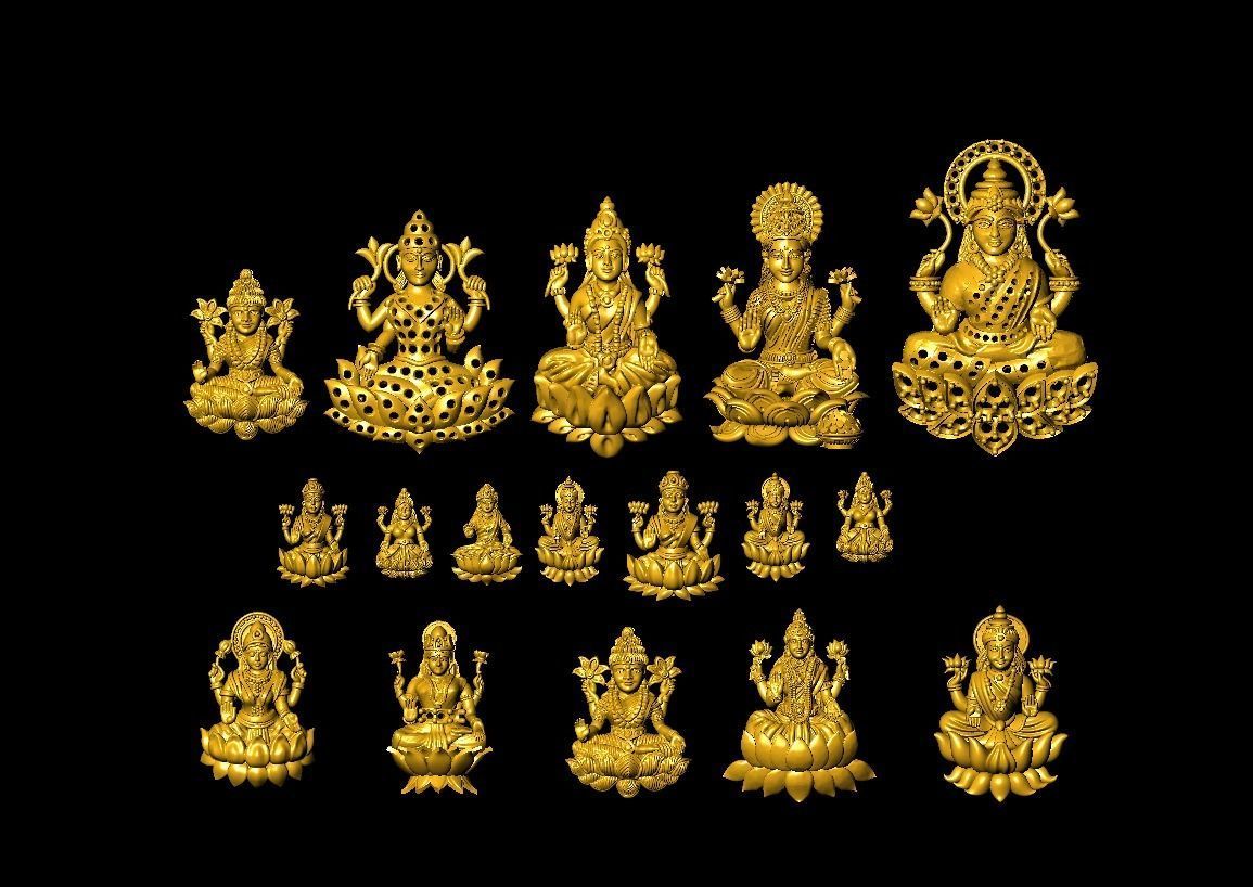 LAXMI  MODEL 3D print model_2