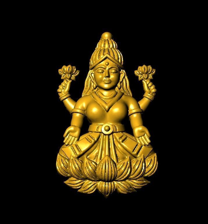 LAXMI  MODEL 3D print model_11