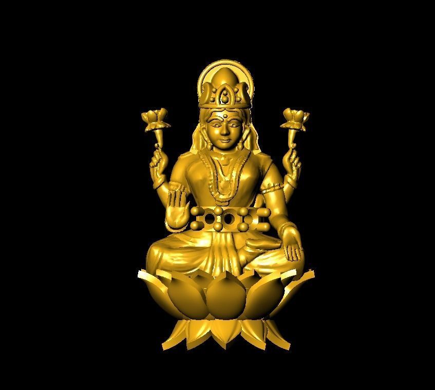 LAXMI  MODEL 3D print model_17
