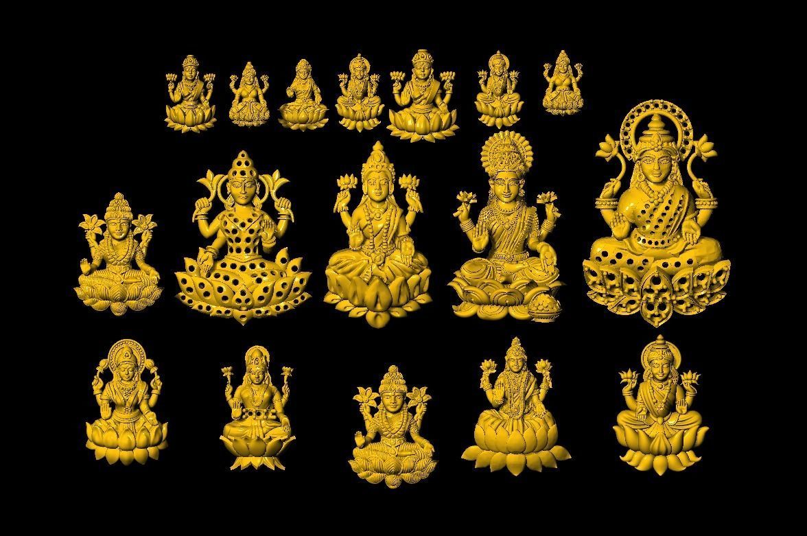 LAXMI  MODEL 3D print model_1