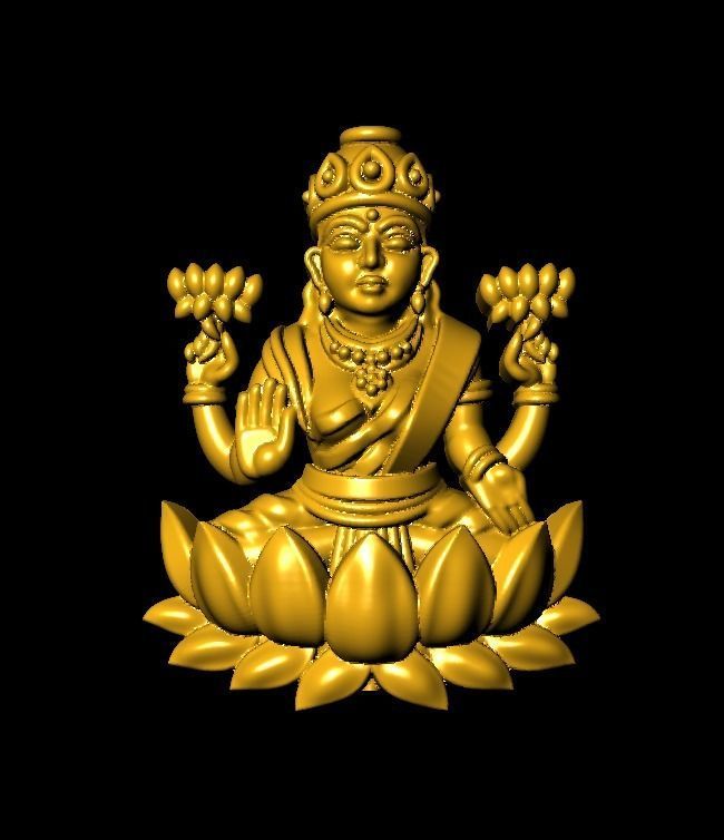 LAXMI  MODEL 3D print model_9