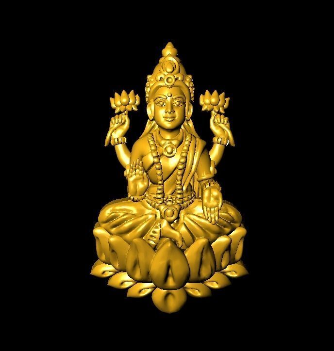 LAXMI  MODEL 3D print model_4