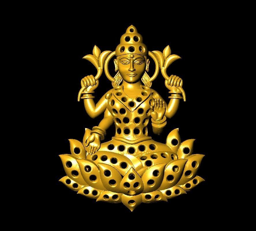 LAXMI  MODEL 3D print model_18