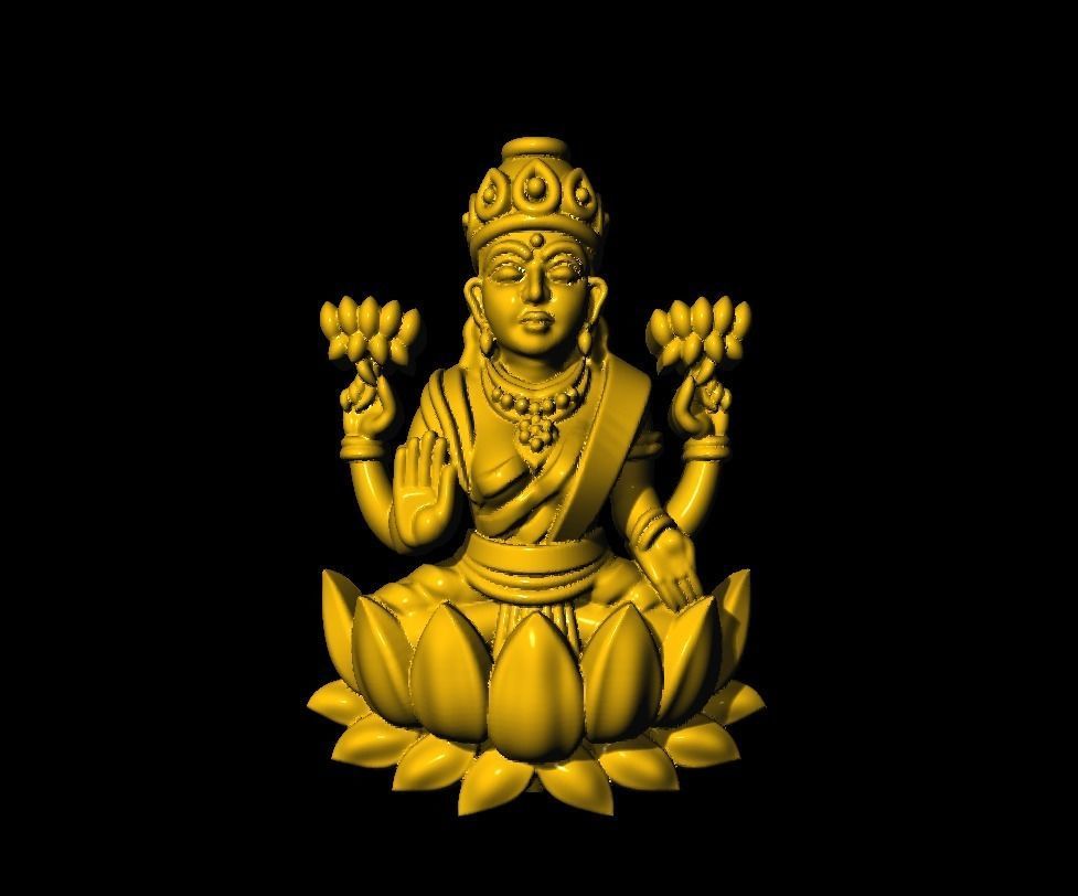 LAXMI  MODEL 3D print model_5