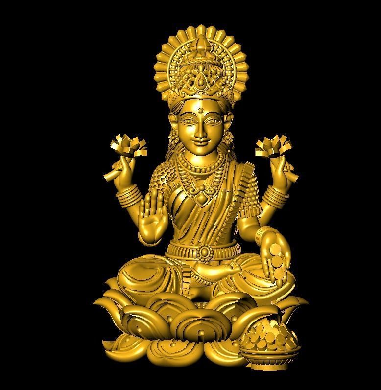LAXMI  MODEL 3D print model_3