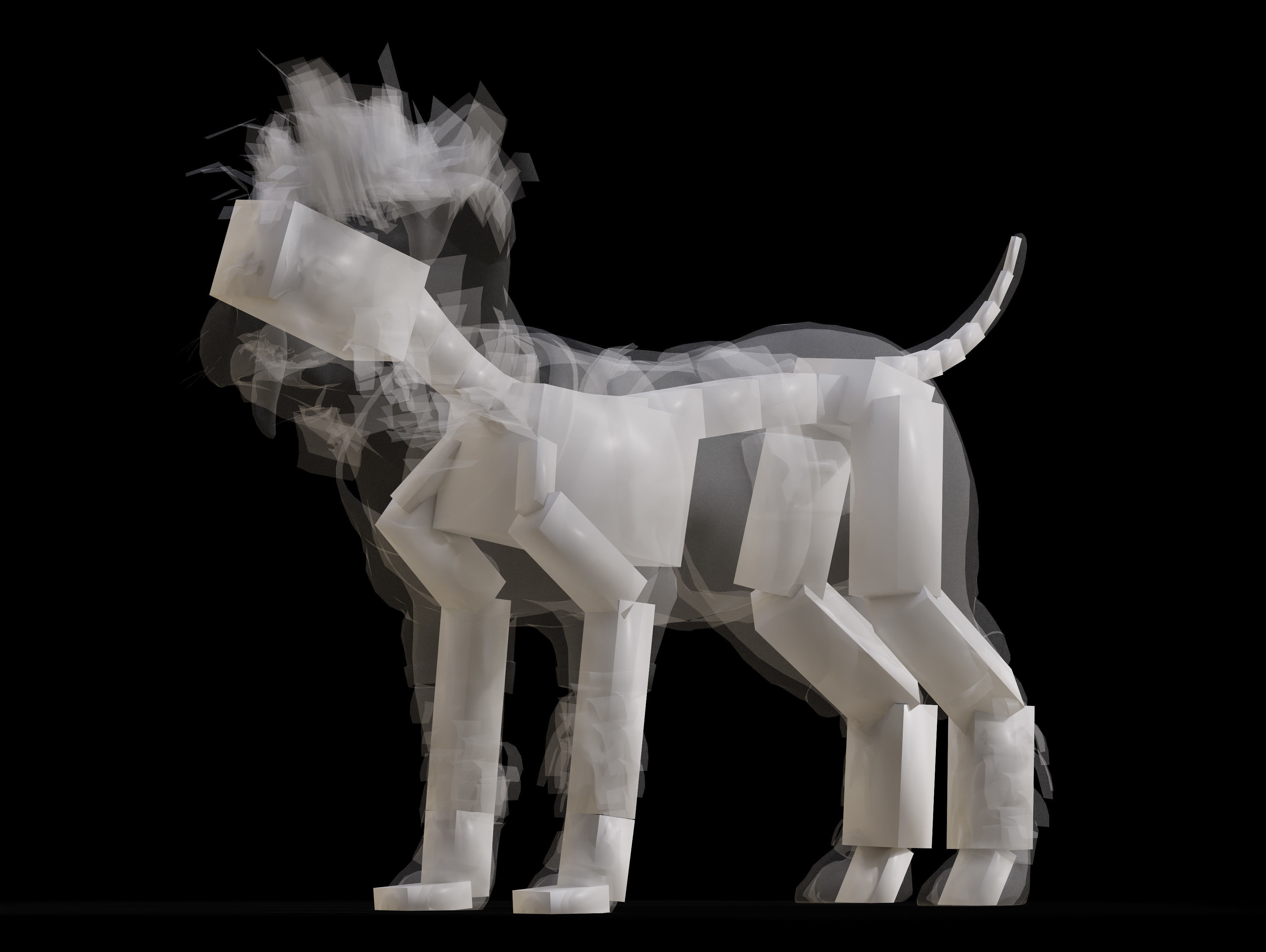 Dogpool Low-poly 3D model_8