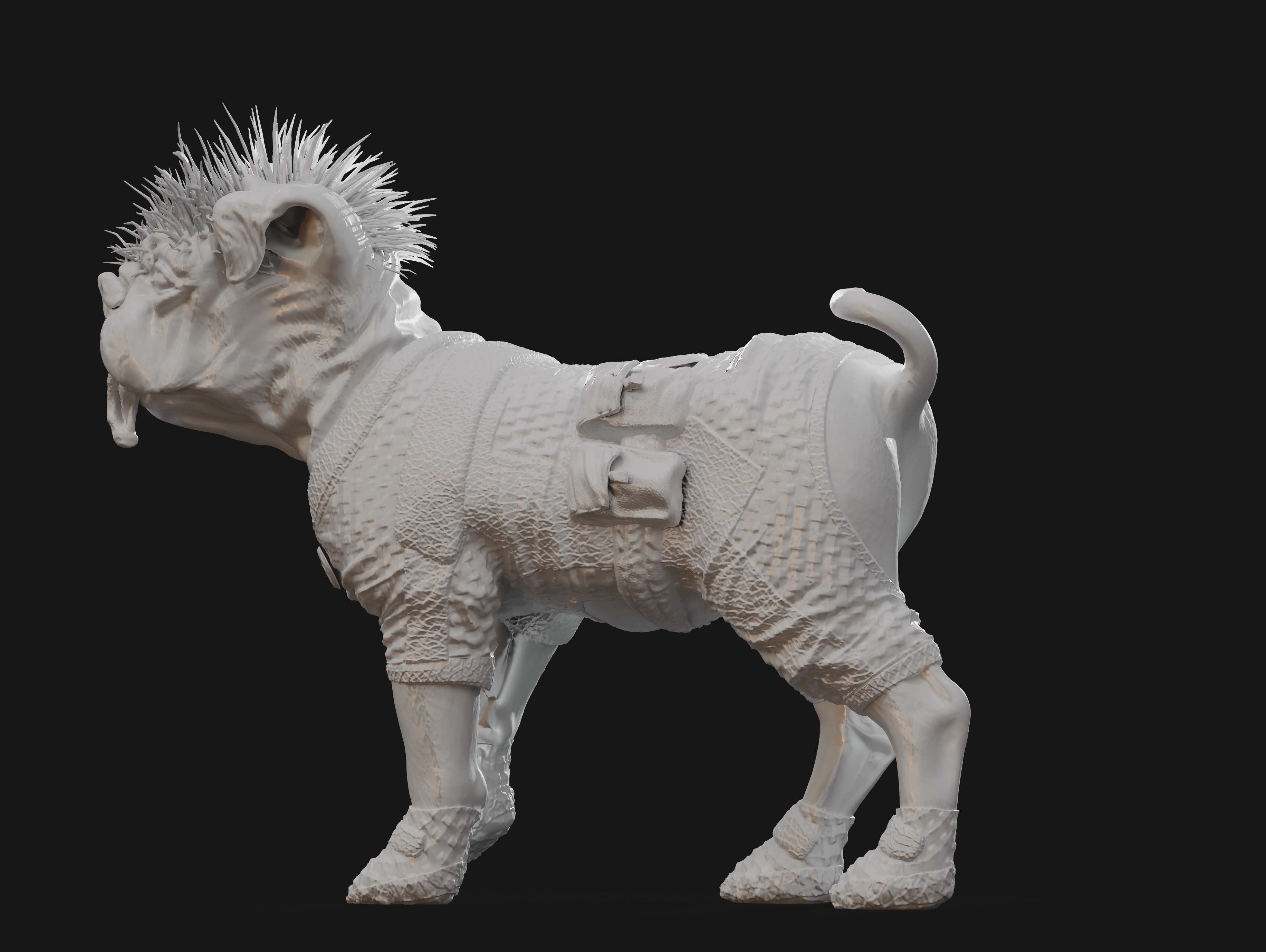 Dogpool Low-poly 3D model_11