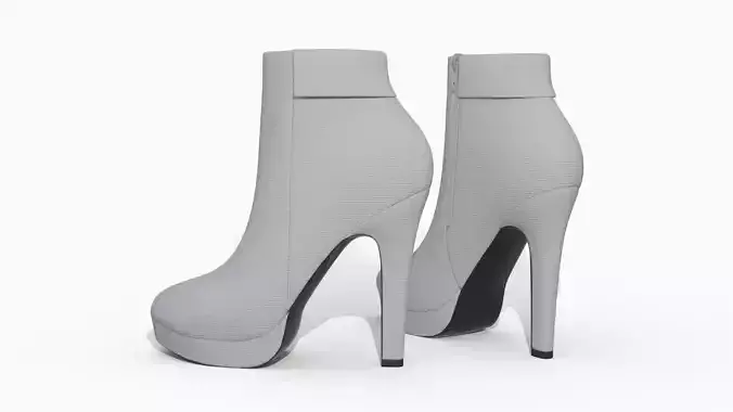 3D High Heels - Ankle Boots