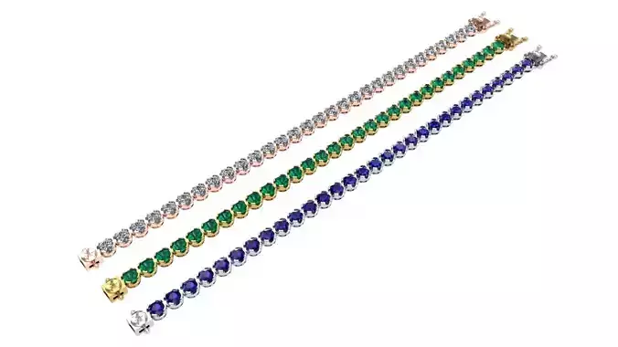 Bracelet RD 4 mm 3D print model 3D print model