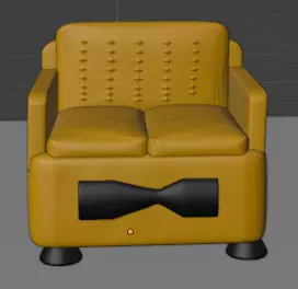 Cozy Two-Seater Sofa Set 3D print model
