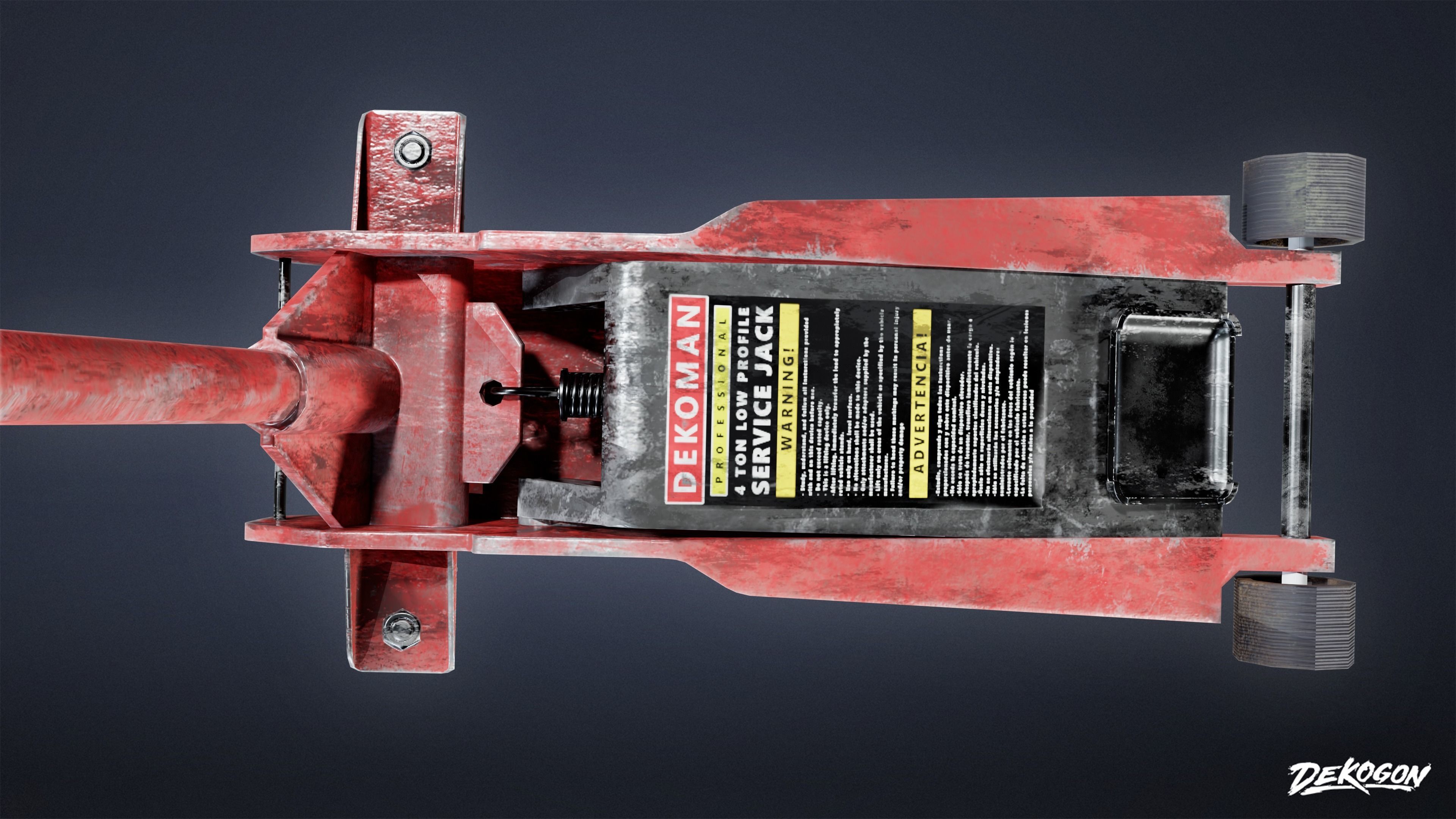 TOOLSHED - Car Jack 01 - LOW POLY Low-poly 3D model_5