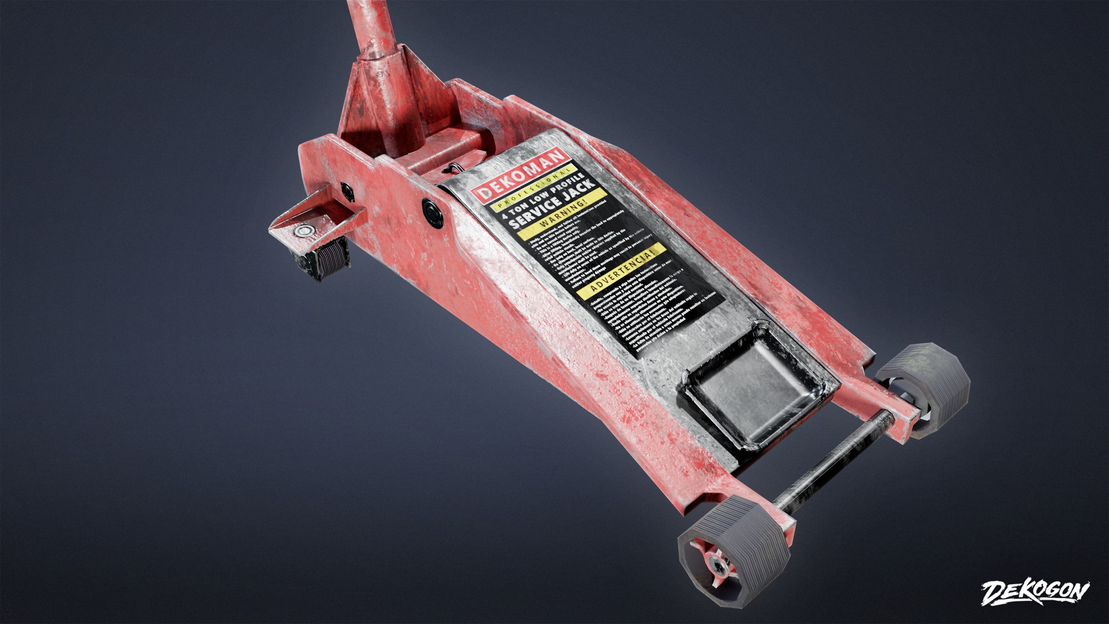 TOOLSHED - Car Jack 01 - LOW POLY Low-poly 3D model_4