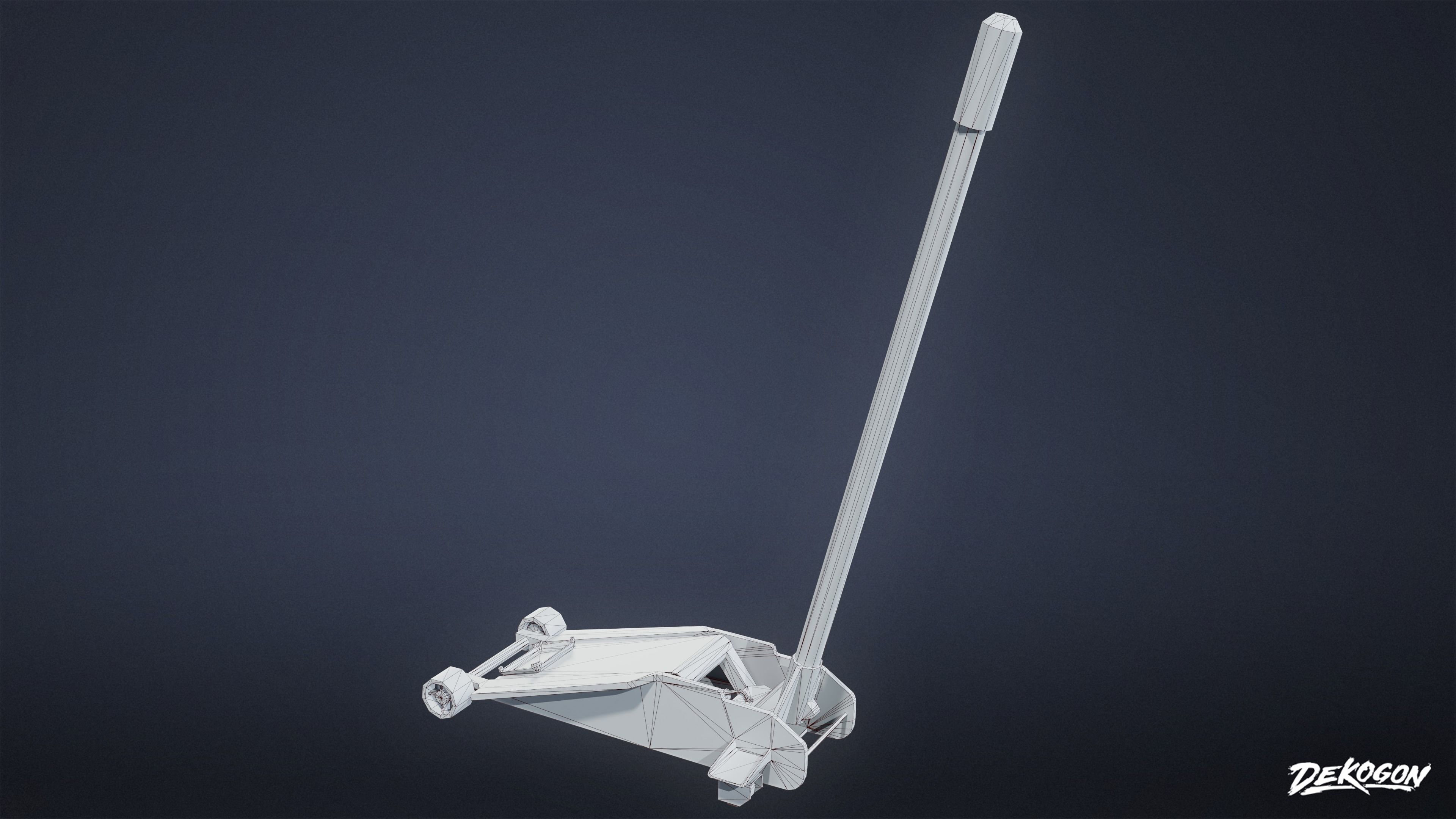 TOOLSHED - Car Jack 01 - LOW POLY Low-poly 3D model_1