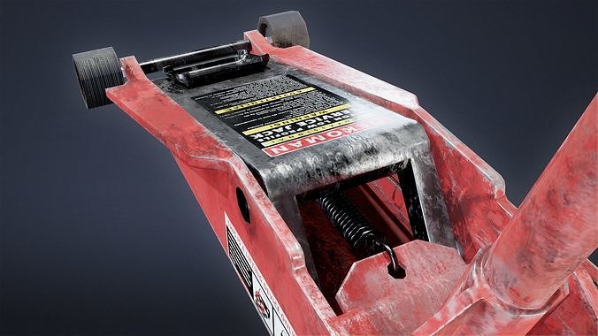 TOOLSHED - Car Jack 01 - LOW POLY Low-poly 3D model 7
