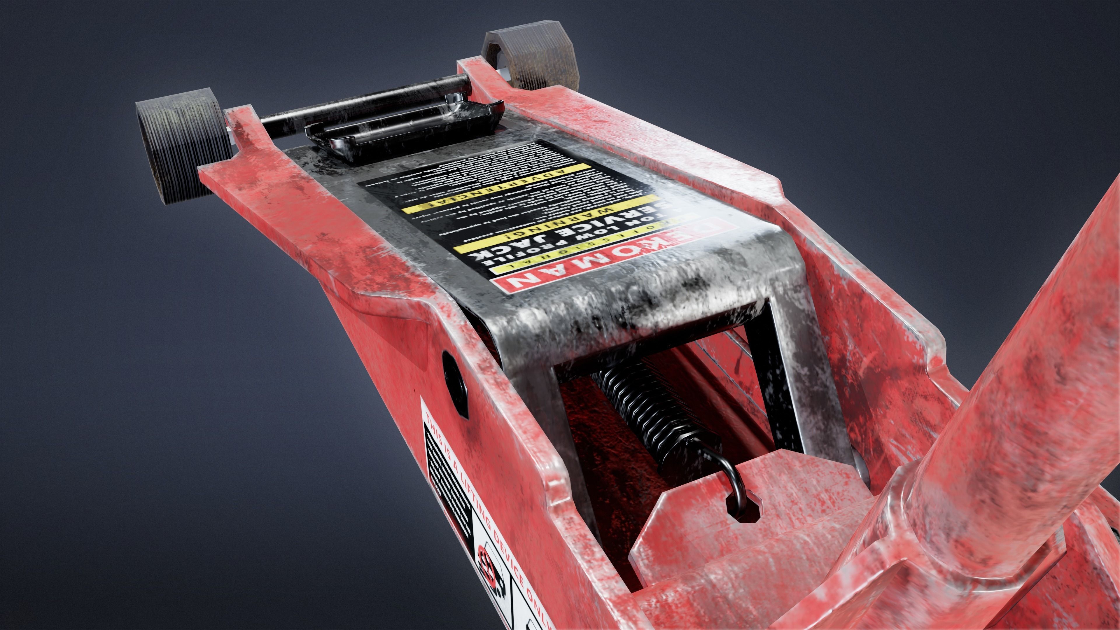 TOOLSHED - Car Jack 01 - LOW POLY Low-poly 3D model_6