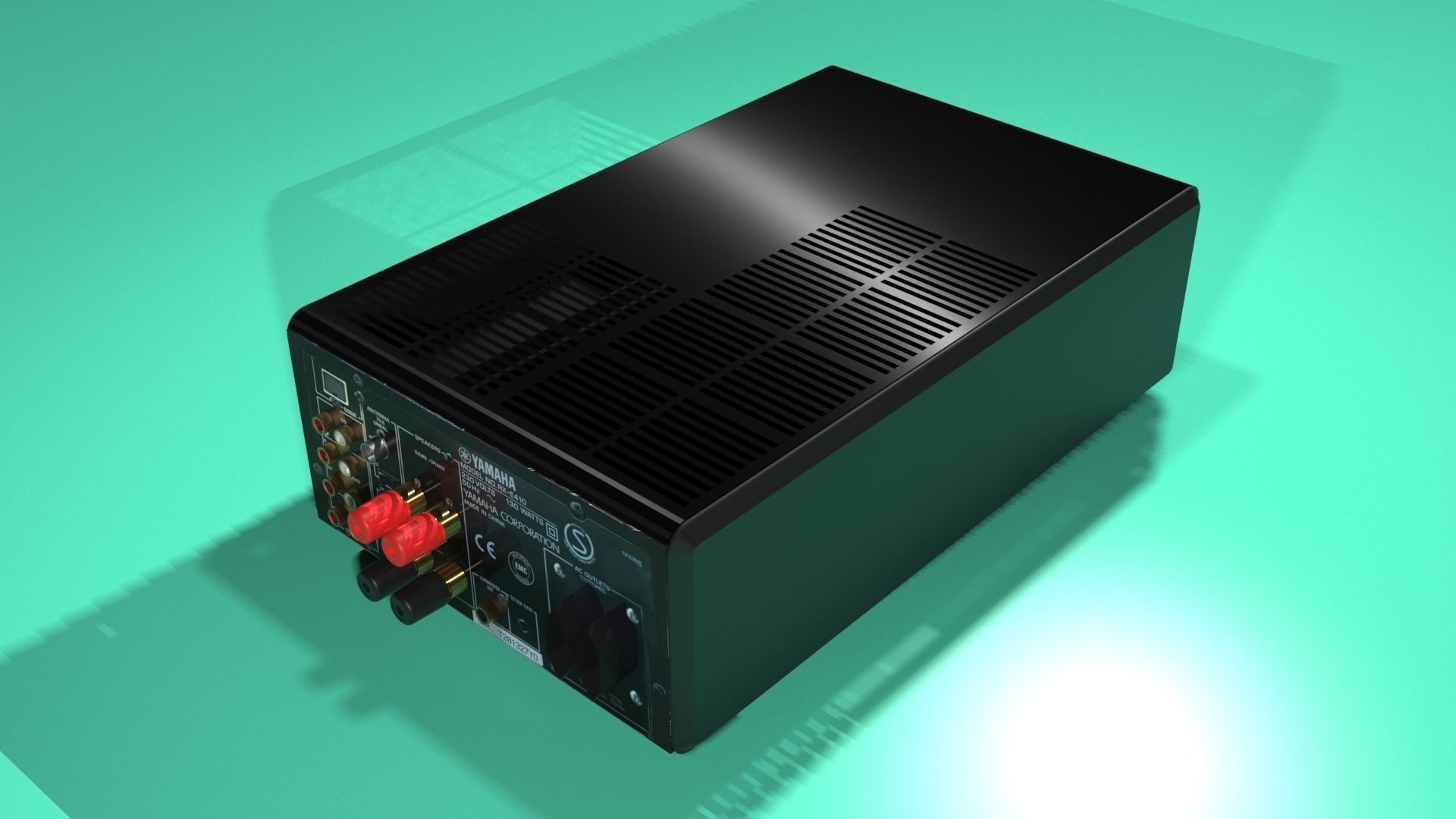 Amplifier YAMAHA RX-E410 3D model_2
