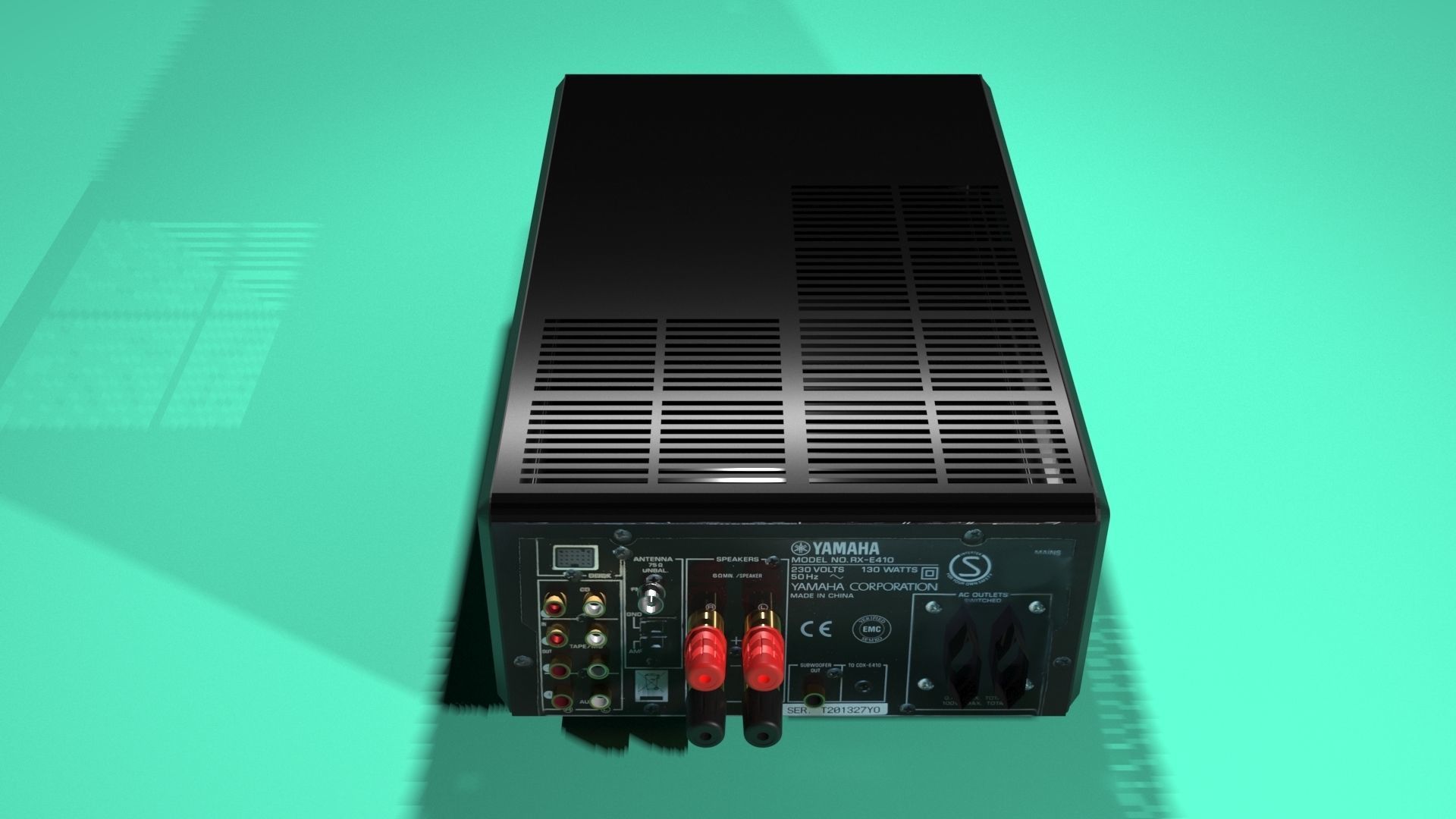 Amplifier YAMAHA RX-E410 3D model_4