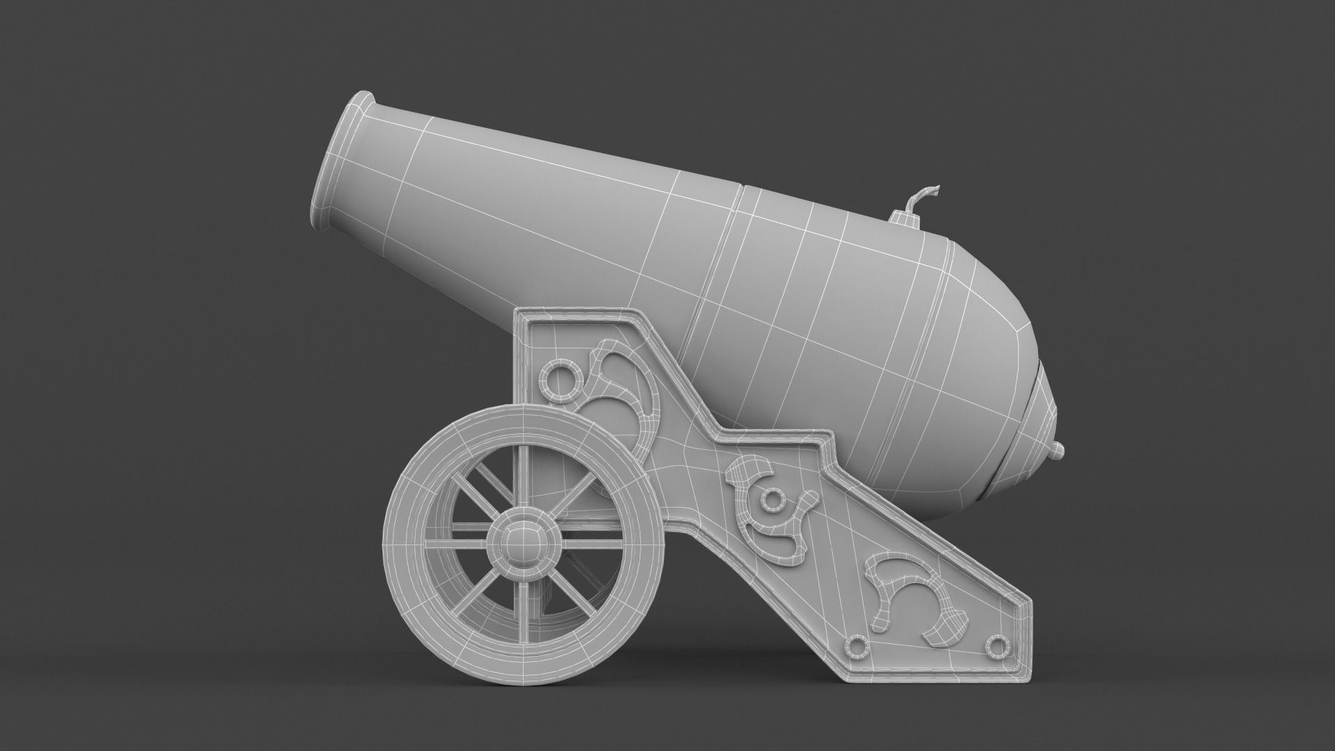 Circus Cannon 3D model_7