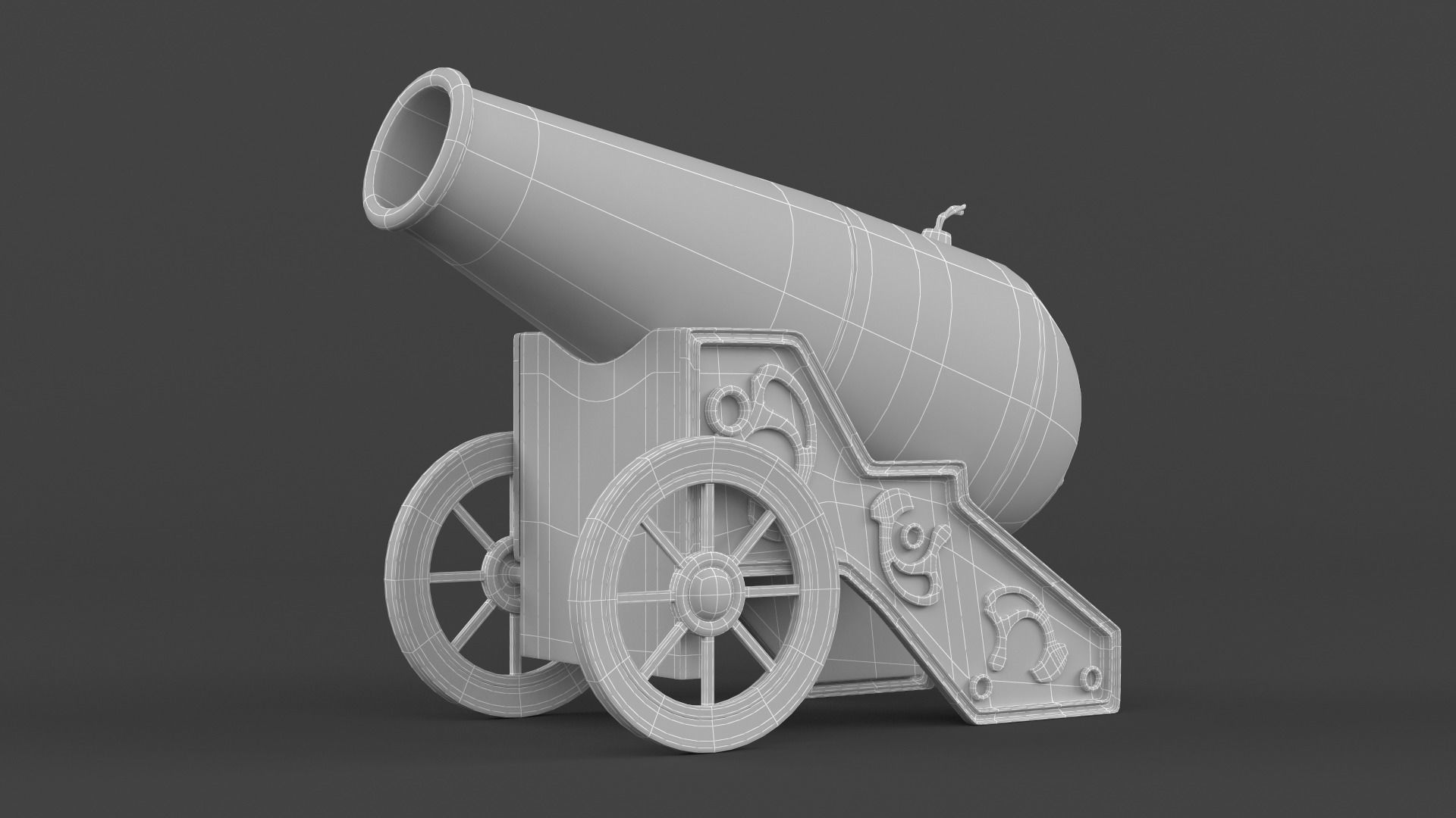 Circus Cannon 3D model_6