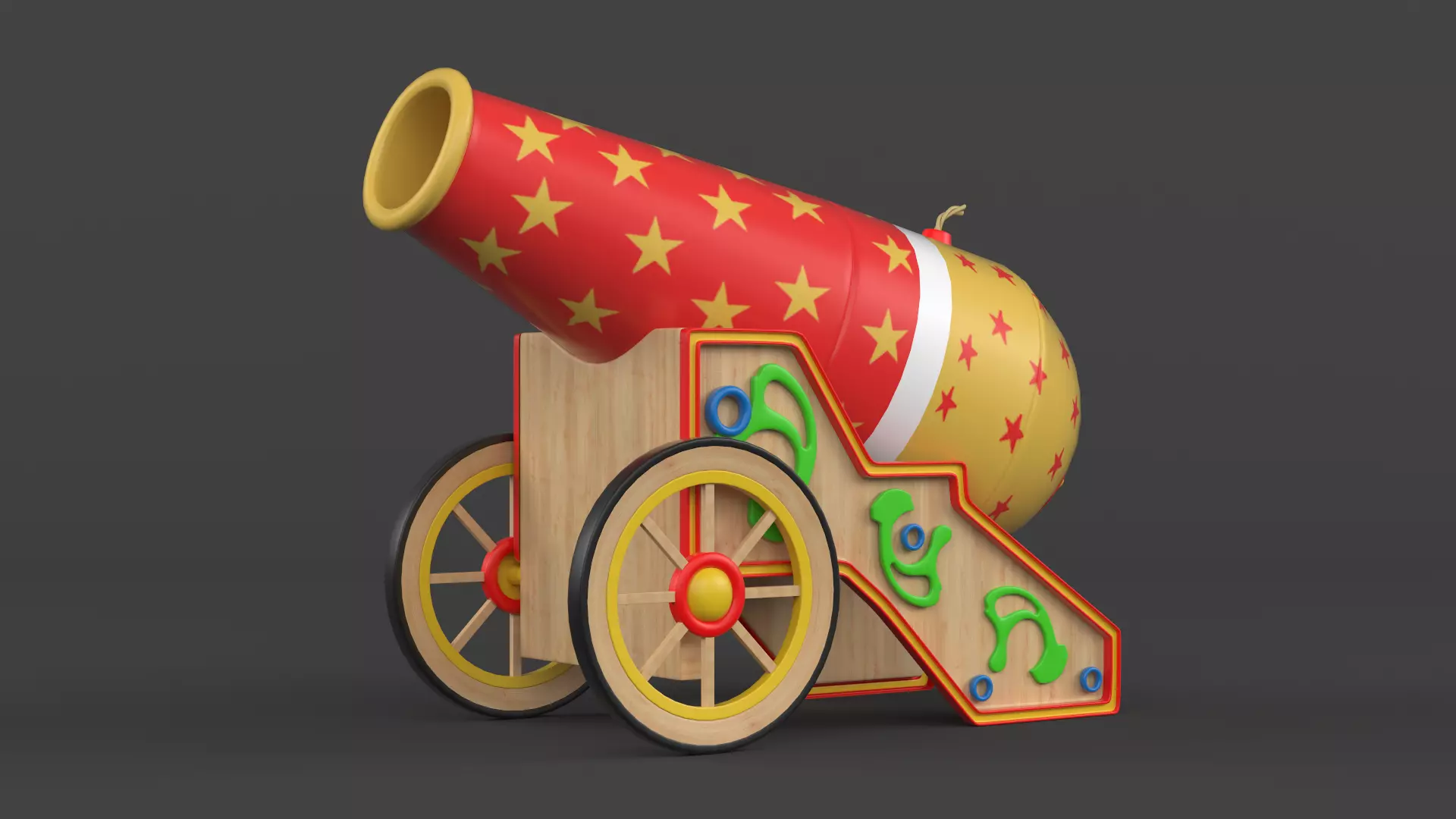 Circus Cannon 3D model_0
