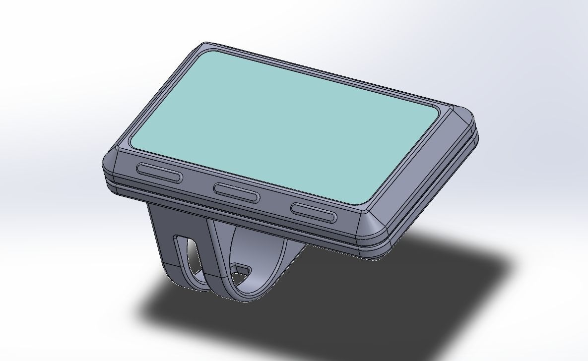 bike meter display full screen 3D print model_2