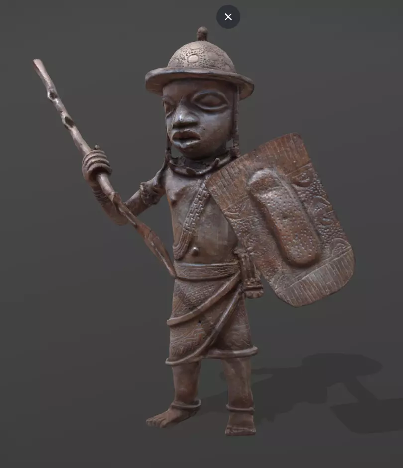 Benin Warrior - General Asoro Low-poly 3D model