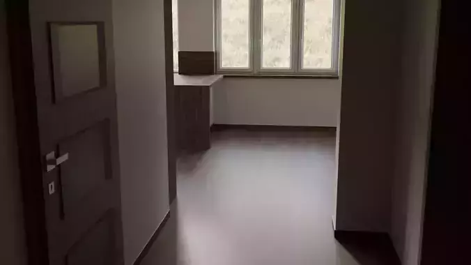 Modern apartment interior design 3d model