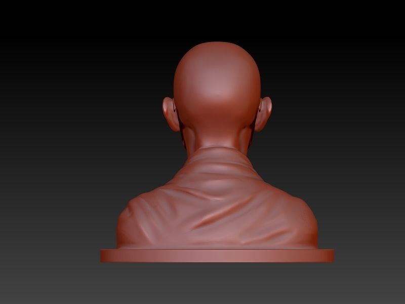 Mahatma Mohan Das Karam Chand Gandhi Statue Sculpture  3D print model_4