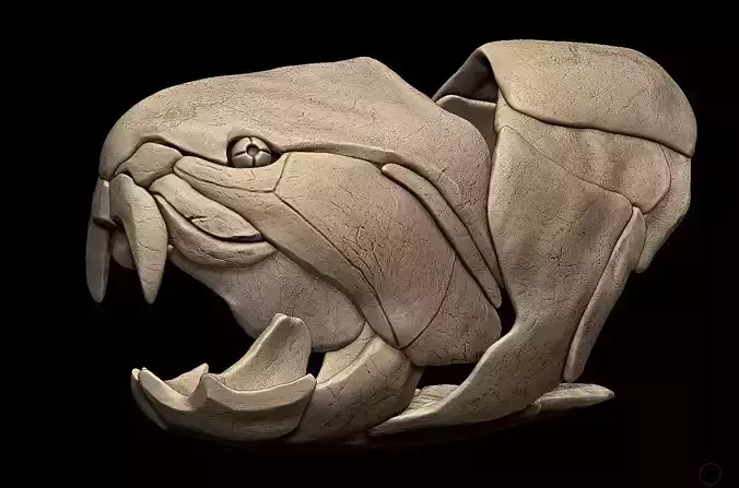 Dunkleosteus Skull 3D print model