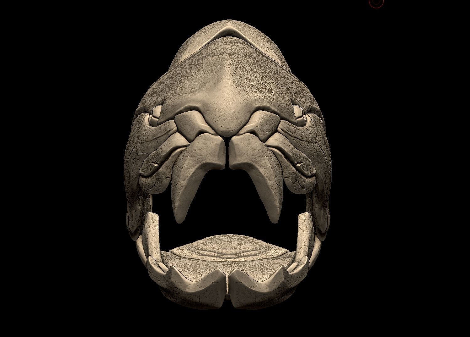 Dunkleosteus Skull 3D print model_2