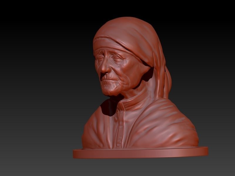 Mother Teresa 3D print model_7