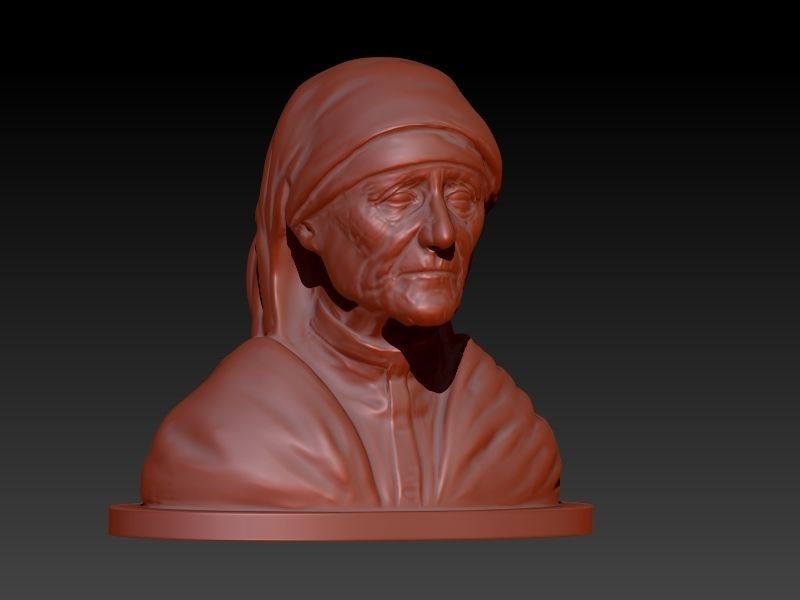 Mother Teresa 3D print model_4