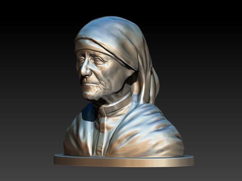 Mother Teresa 3D print model_8
