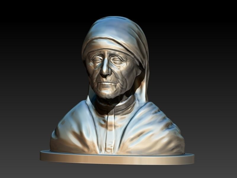Mother Teresa 3D print model_12