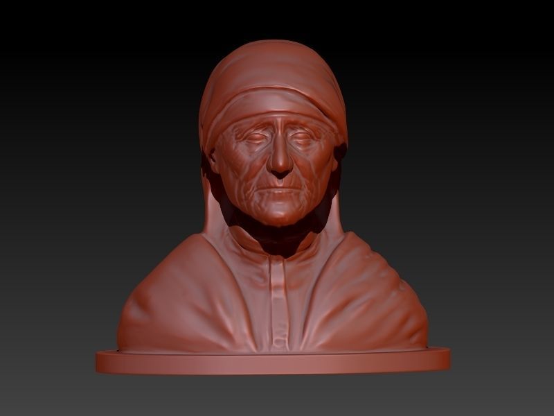 Mother Teresa 3D print model_3