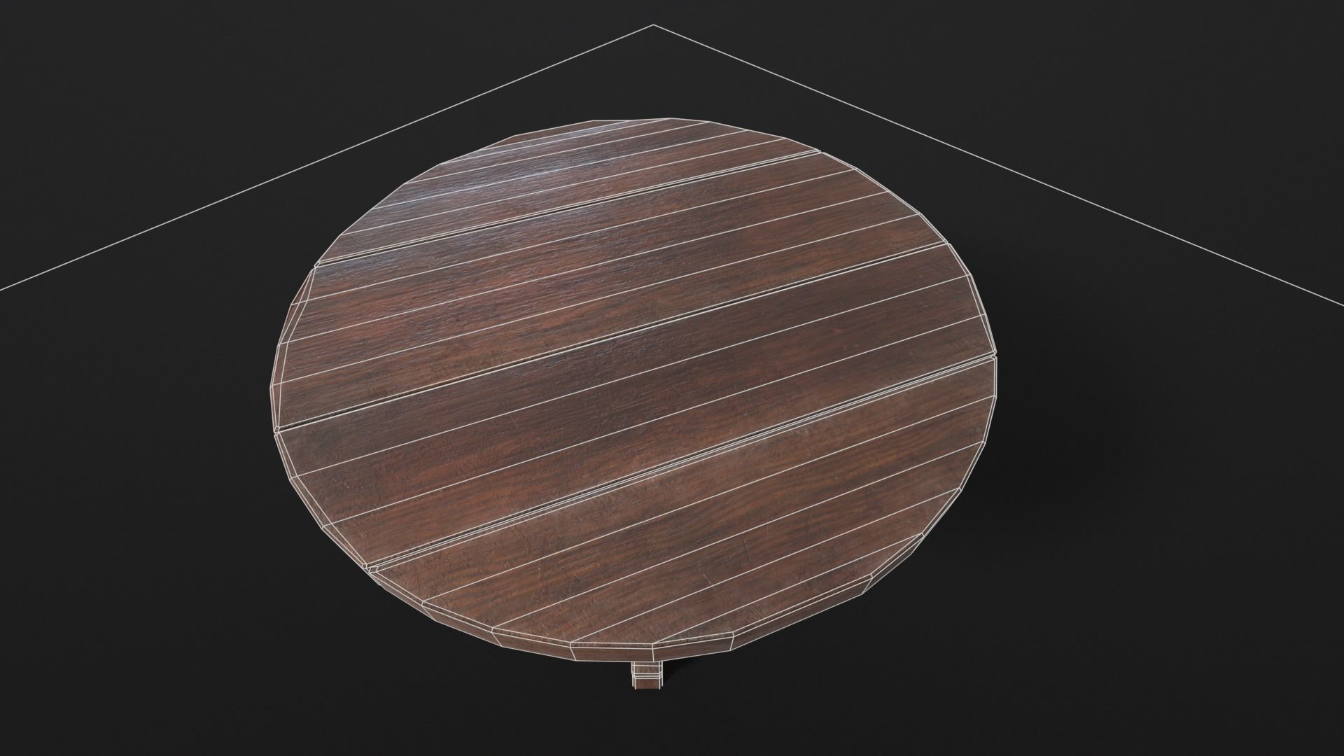 Gothic Church Table  Low-poly 3D model_15