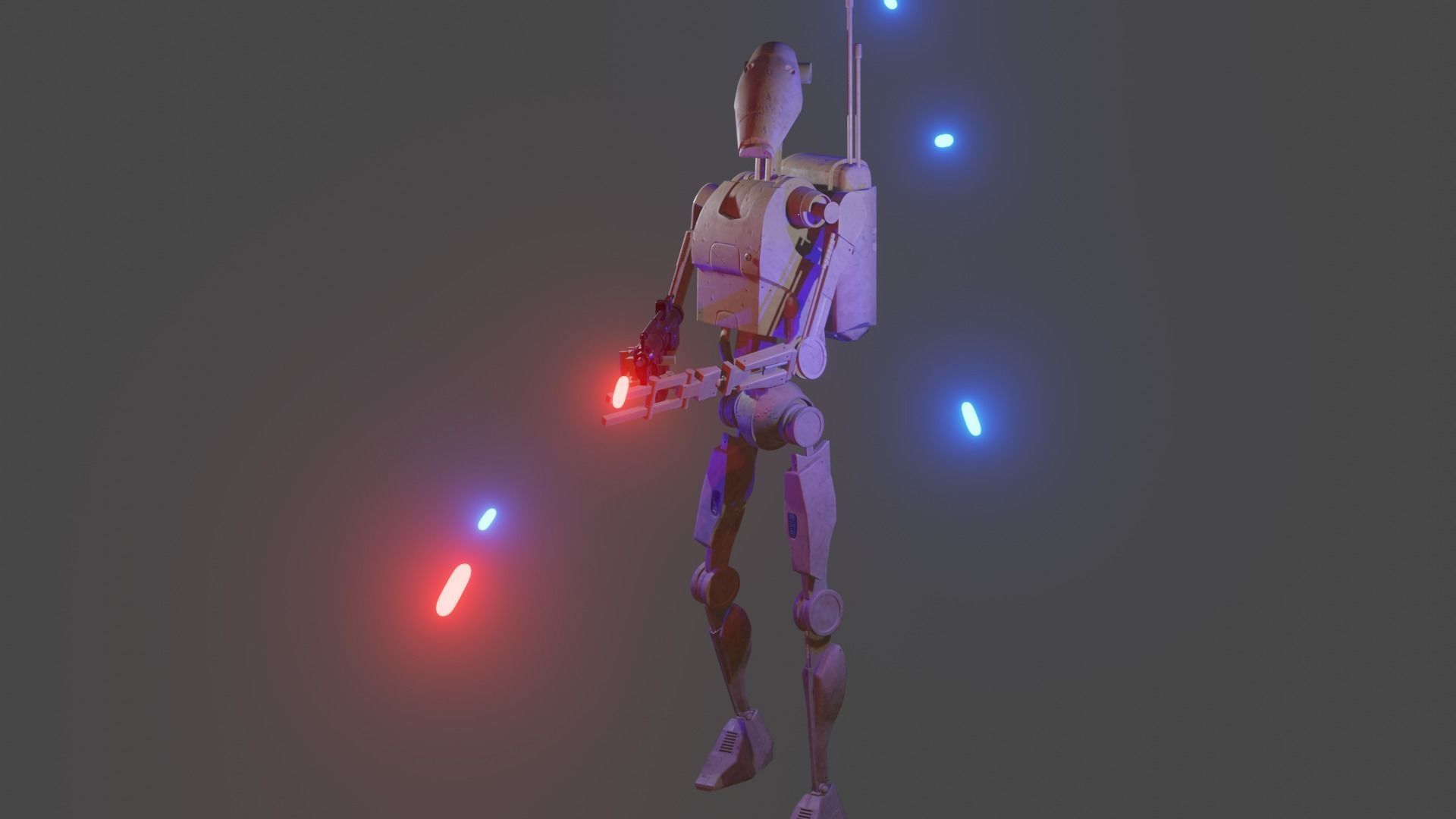 Star Wars B1 Battle Droid 3D model_1