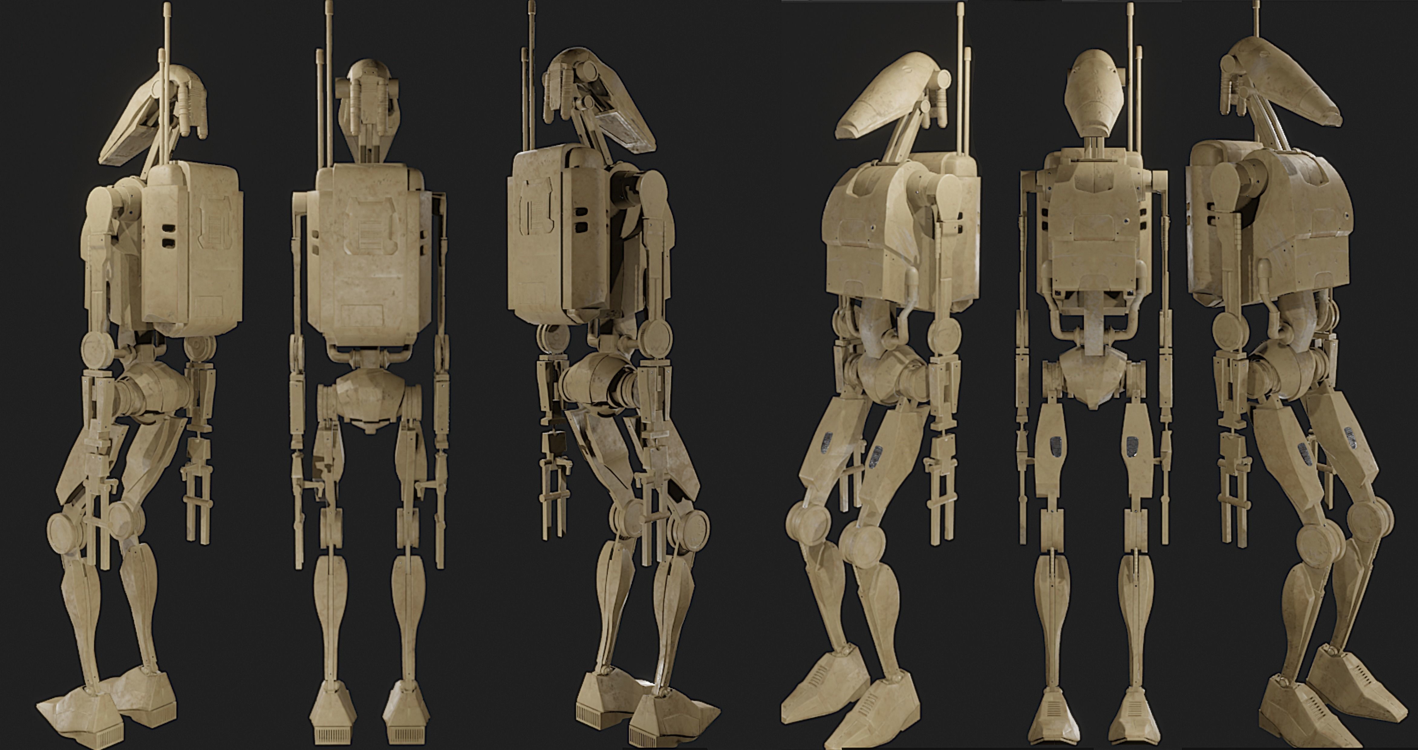 Star Wars B1 Battle Droid 3D model_4