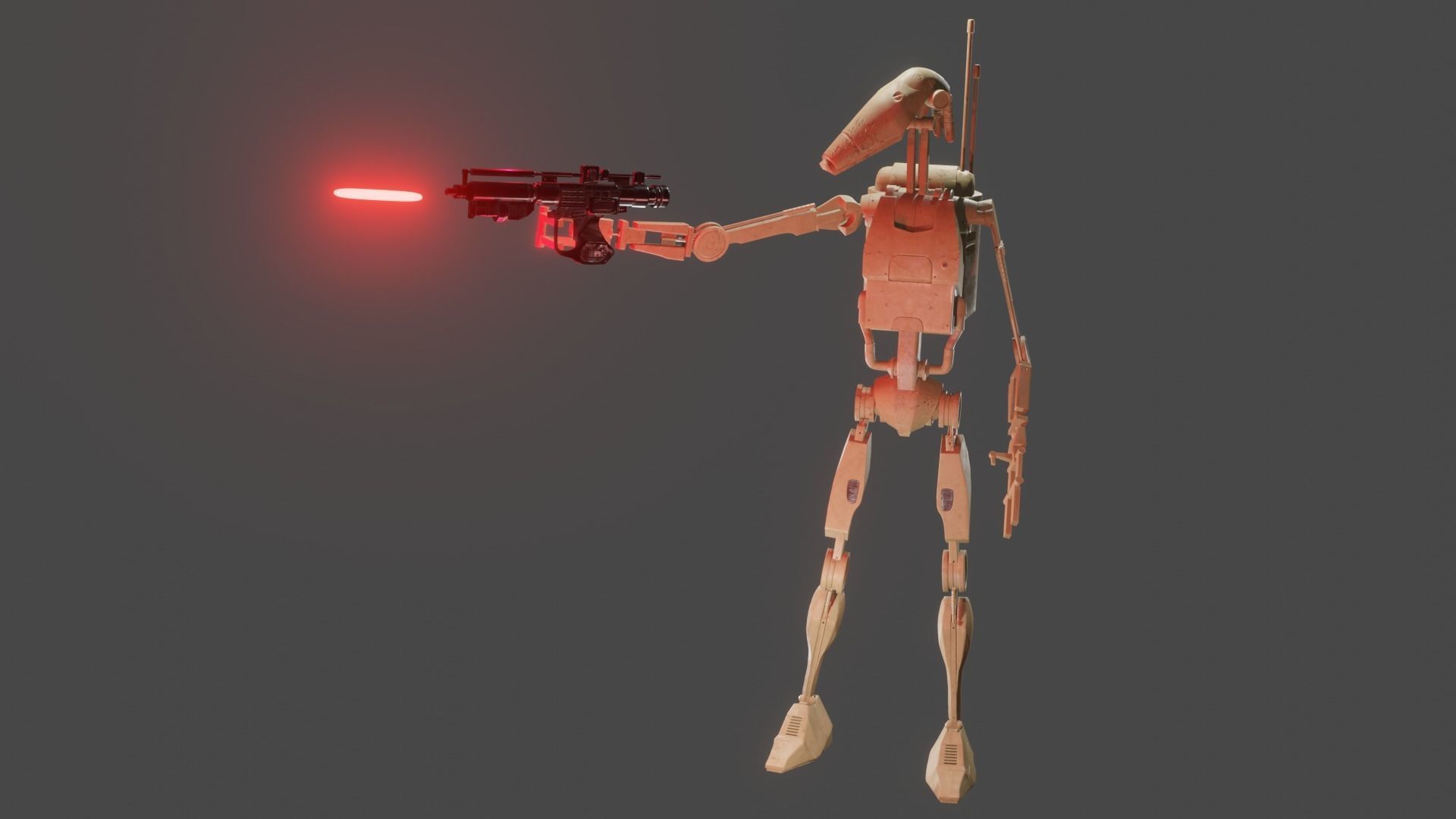Star Wars B1 Battle Droid 3D model_3