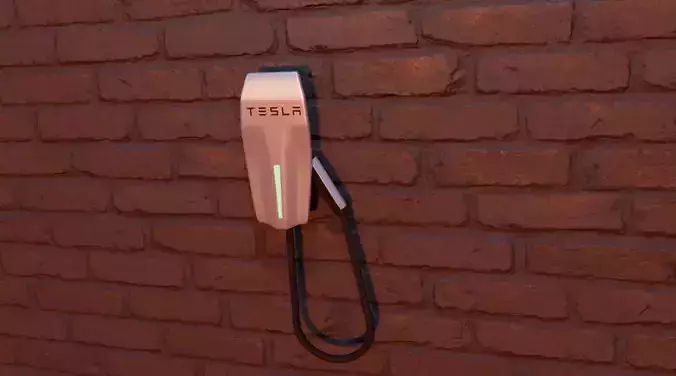 Tesla charger 3D model