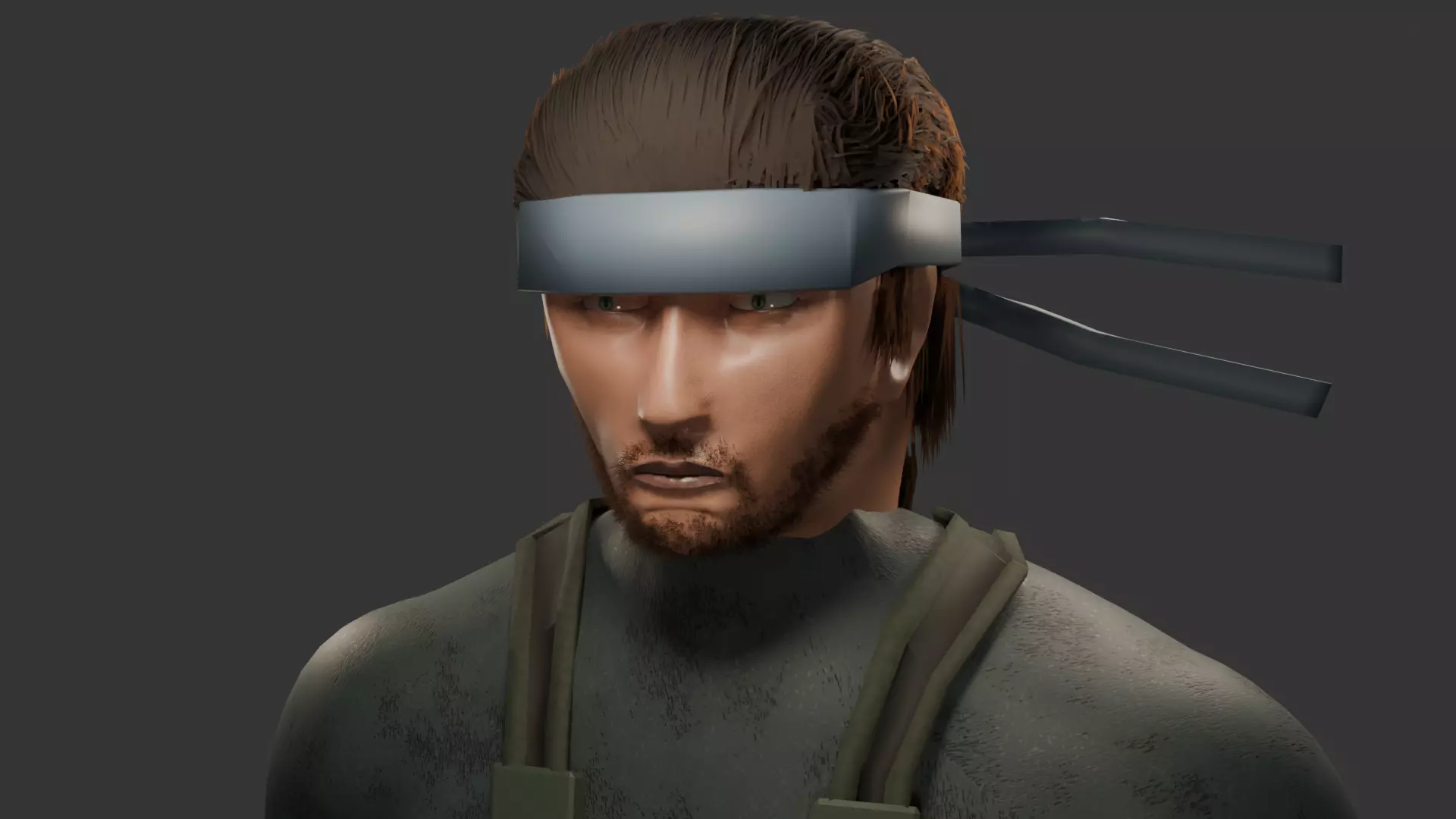 Metal Gear Solid - Snake Free low-poly 3D model