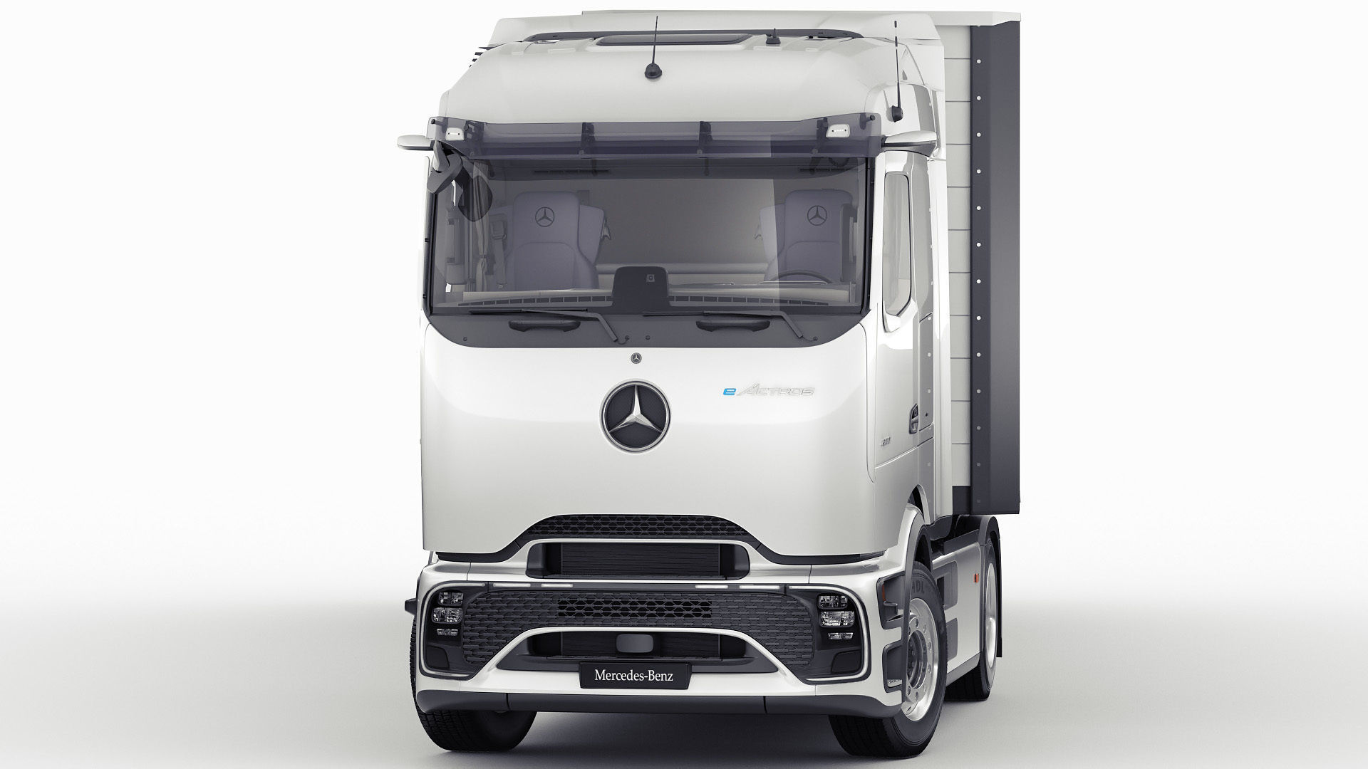 Mercedes eActros 600 with trailer 3D model_20