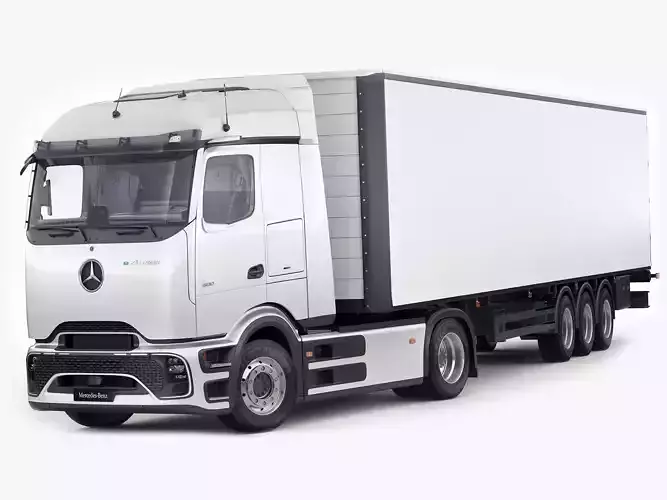 Mercedes eActros 600 with trailer