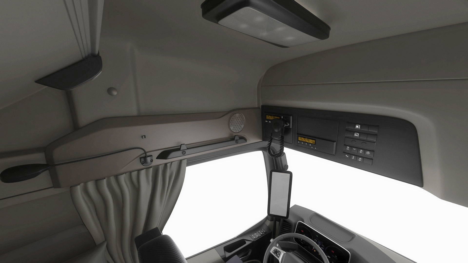 Mercedes eActros 600 with trailer 3D model_29