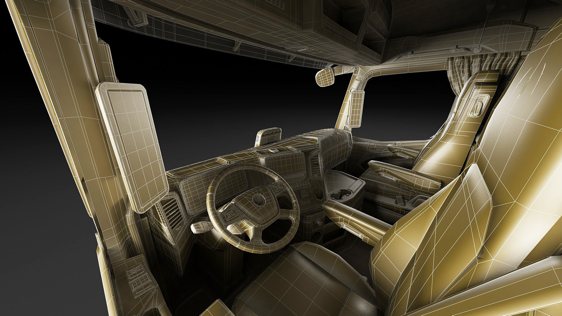 Mercedes eActros 600 with trailer 3D model_42