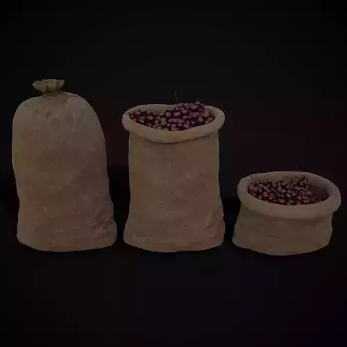 Burlap Sacks of Grapes