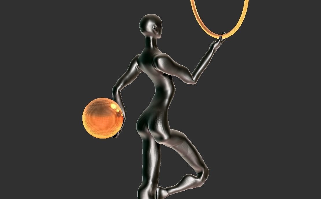 LAMP STATUE MODERN SCULPTURE 3D print model_8